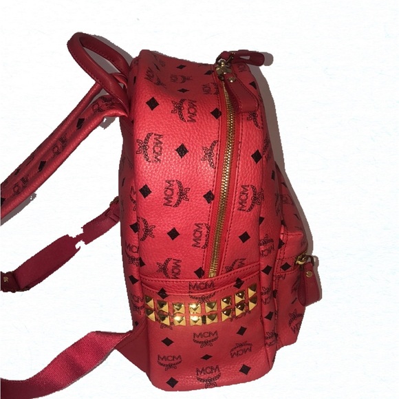 MCM Visetos Stark Side Studded Backpack Bag - Picture 2 of 12